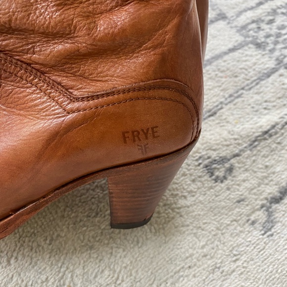 Frye buttery soft cognac leather boots - Picture 3 of 5